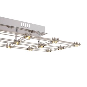 

Люстра GENETICA, 9,45Вт LED, 3200K, цвет хром