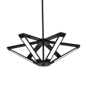 

Люстра PIALETO, 6x8Вт LED, 4000K, 1920лм, цвет чёрный