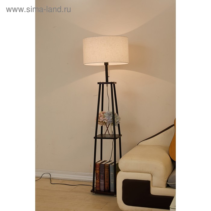 

Торшер St Luce. SLE302.405.01. Menola. 1х40 Вт, E27, 40х40х160 см, цвет чёрный, коричневый