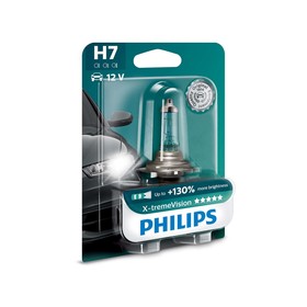 

Лампа автомобильная Philips X-treme Vision +130%, H7, 12 В, 55 Вт, 12972XV+B1