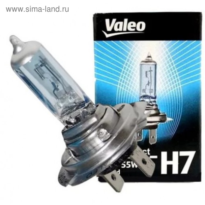 фото Лампа автомобильная valeo blue effect, h7, 12 в, 55 вт, 32521