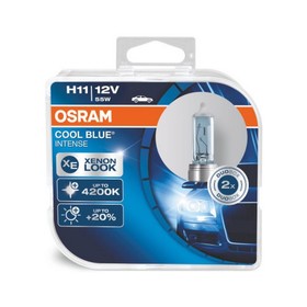 

Лампа автомобильная Osram Cool Blue Intense, H8, 12 В, 35 Вт, набор 2 шт, 64212CBI-HCB