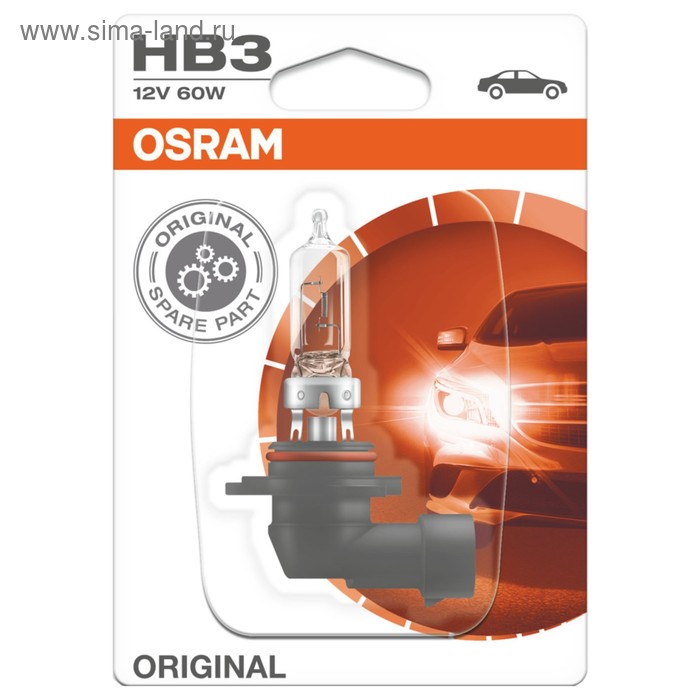 фото Лампа автомобильная osram, hb3, 12 в, 60 вт, 9005-01b