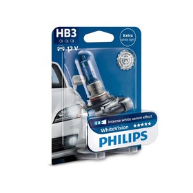 

Лампа автомобильная Philips White Vision, HB3, 12 В, 60 Вт, 9005WHVB1