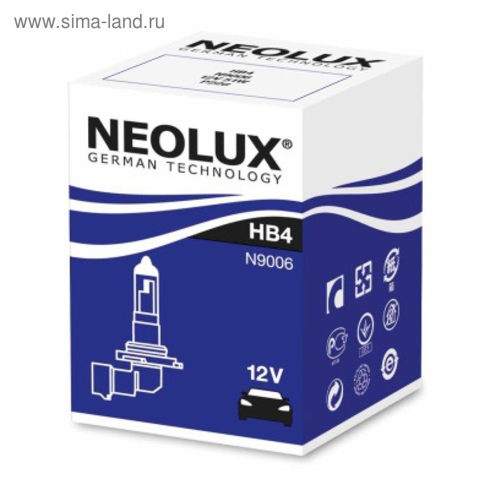 фото Лампа автомобильная neolux, hb4, 12 в, 51 вт, n9006