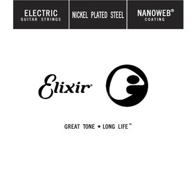 

Отдельная струна для электрогитары Elixir 15254 Nanoweb никелированная, .054