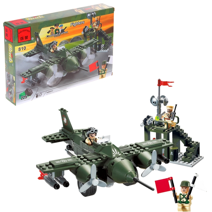 Конструктор «Самолёт», 225 деталей и 3 военных