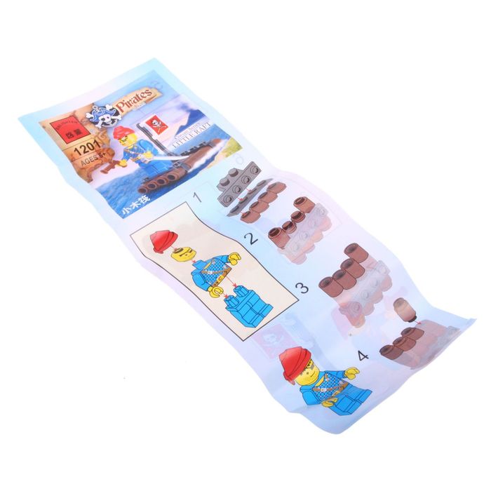 Конструктор «Пират на плоту», 34 детали