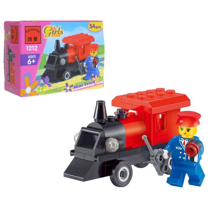 Конструктор Девчонки «Мини-паровоз», 54 детали