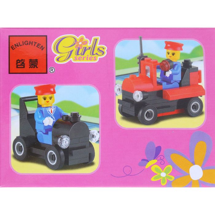 Конструктор Девчонки «Мини-паровоз», 54 детали