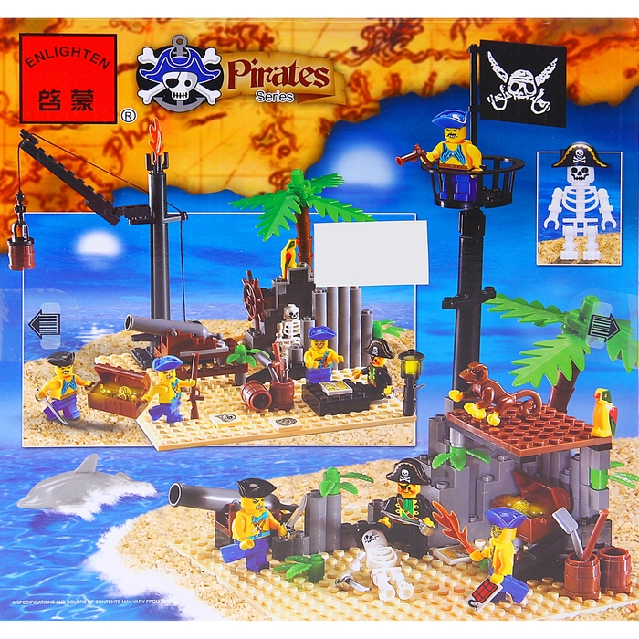 Конструктор «Пиратский корабль», 178 деталей