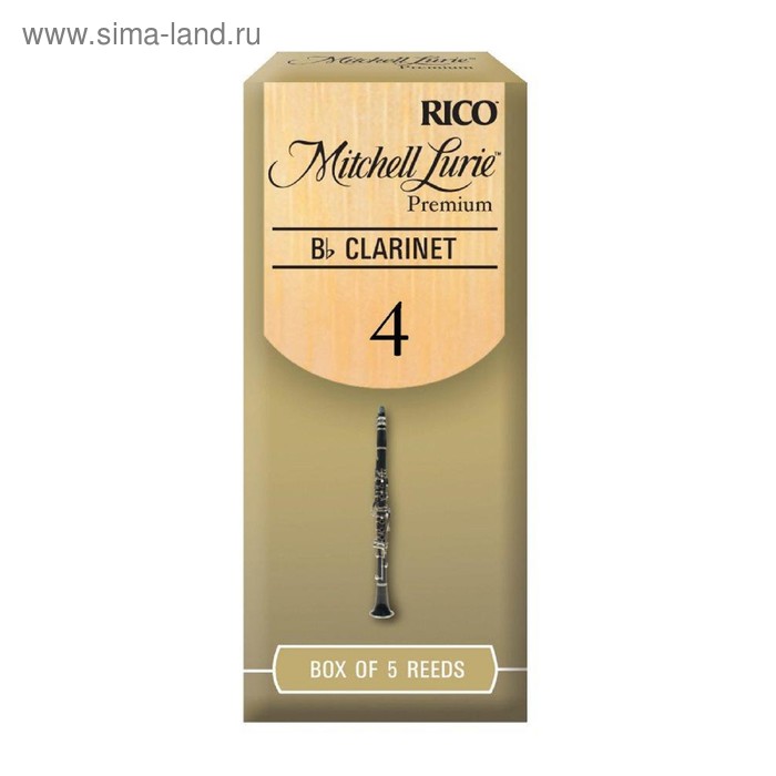 

Трости RMLP5BCL400 Mitchell Lurie Premium для кларнета Bb, размер 4.0, 5шт
