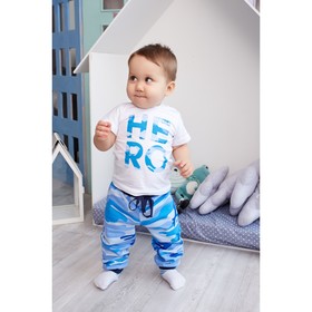 

Футболка Крошка Я "Little hero", белый, 28 р, 86-92 см