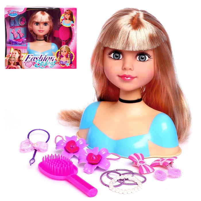 Кукла-манекен для создания причёсок «Бетси», с аксессуарами цена и фото