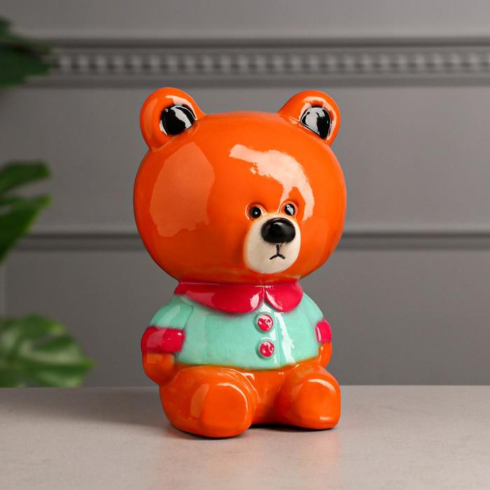 

Копилка "Мишка Ми", коричневая, керамика, 19 см, микс