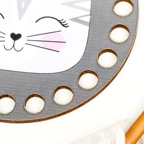 

Заготовка для вязания "Круг. Киса. Meow" 10 см