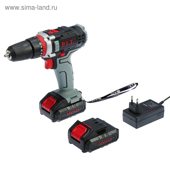 

Дрель-шуруповерт P.I.T. PSR 14.4-D1 F, ударный, 14 В, 2х1.5 Ач, Li-lon, быстрая зарядка