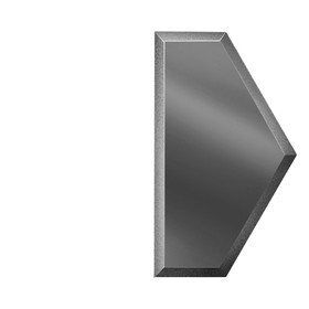 

Зеркальная графитовая матовая плитка «Полусота» с фацетом 10 мм, 150х259 мм