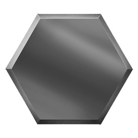 

Зеркальная графитовая матовая плитка «Сота» с фацетом 10 мм, 300х259 мм