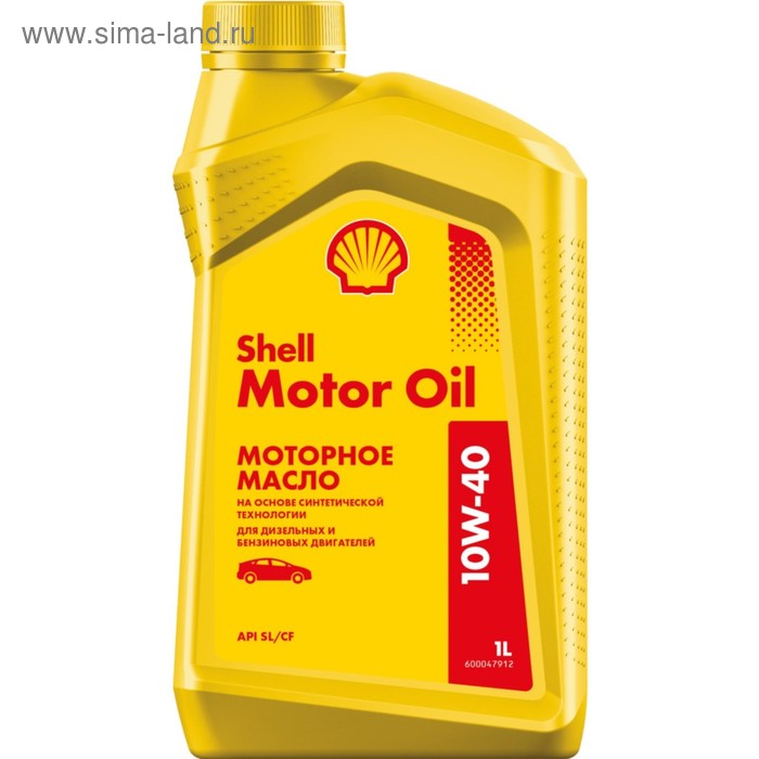 фото Масло моторное shell 10w-40 motor oil, 550051069, 1 л