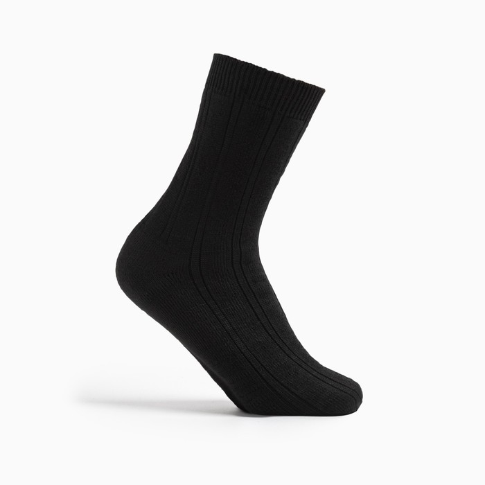 Носки мужские махровые Экозим цвет чёрный, размер 29
