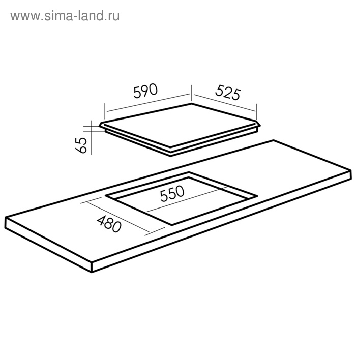 фото Варочная поверхность mbs pg-607bl, газовая, 4 конфорки, механич. упр.-е, чёрно-золотистая