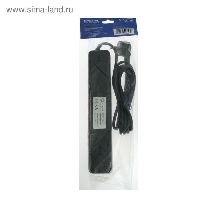 Купить Сетевой фильтр 5bites SP5B-130 5S, 5 розеток, 3 м, 10 А, 3х0.75 мм2, с выкл., черный Сетевой фильтр 5bites SP5B-130 5S, 5 розеток, 3 м, 10 А, 3х0.75 мм2, с выкл., черный