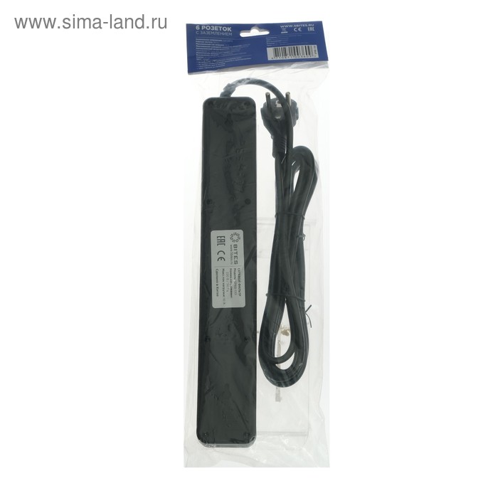 Купить Сетевой фильтр 5bites SP6B-130 5S, 6 розеток, 3 м, 10 А, 3х0.75 мм2, с выкл., черный Сетевой фильтр 5bites SP6B-130 5S, 6 розеток, 3 м, 10 А, 3х0.75 мм2, с выкл., черный