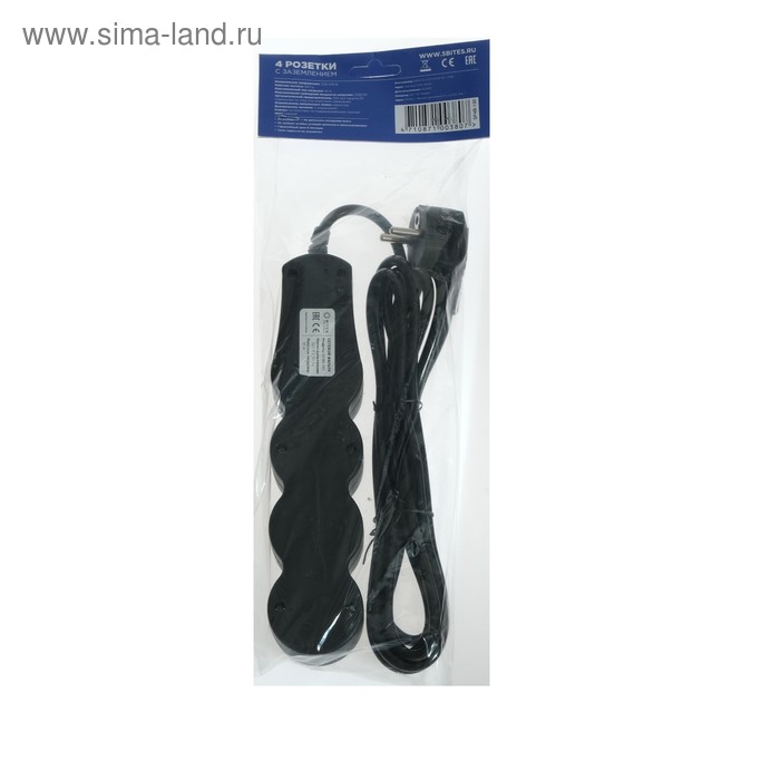 Купить Сетевой фильтр 5bites SP4B-130 4S, 4 розетки, 3 м, 10 А, 3х0.75 мм2, с выкл., черный Сетевой фильтр 5bites SP4B-130 4S, 4 розетки, 3 м, 10 А, 3х0.75 мм2, с выкл., черный