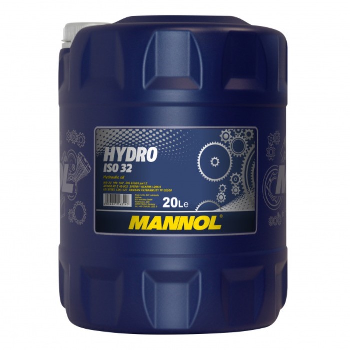 Масло гидравлическое Mannol, Hydro ISO 32, минеральное, канистра, 20 л