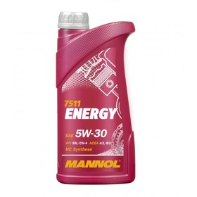 Масло моторное Mannol Energy 5W-30, SL, синтетическое, канистра, 1 л
