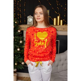 

Лонгслив женский KAFTAN "Merry and bright", красный, р. 44-46