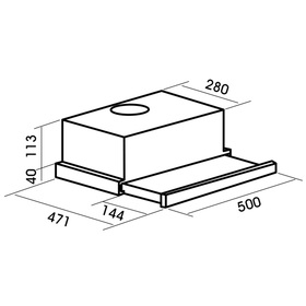 

Вытяжка MBS PILEA 150 INOX, встраиваемая, 650 м3/ч, 2 скорости, 50 см, серебристая
