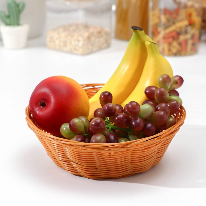 Корзинка для фруктов и хлеба Доляна «Капучино», 20×7 см