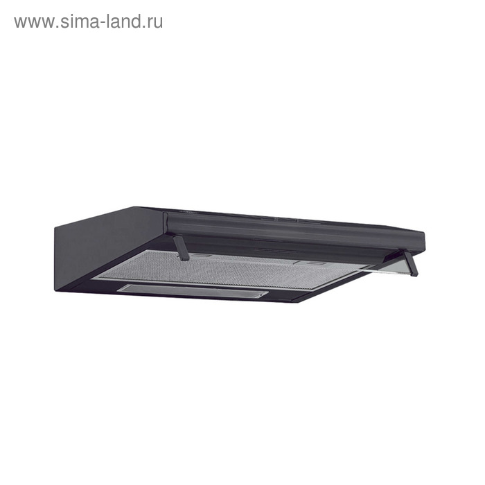 Вытяжка MBS RUMIA 160 BLACK, плоская, 350 м3/ч, 3 скорости, 60 см, чёрная