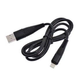 

Кабель LuazON, Lightning - USB, 1 А, 1 м, черный
