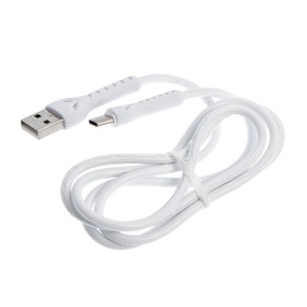 

Кабель LuazON, Type-C - USB, 1 А, 1 м, усиленный штекер, белый