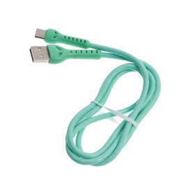 

Кабель LuazON, Type-C - USB, 1 А, 1 м, усиленный штекер, зеленый