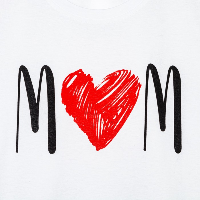 

Футболка женская KAFTAN "Love mom", белый, р. 50