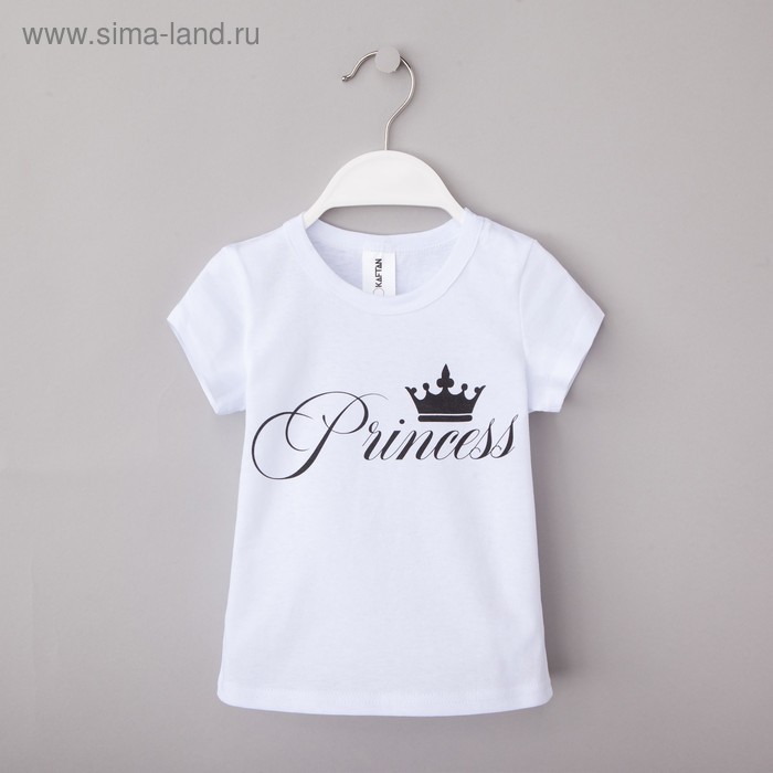 

Футболка детская KAFTAN "Princess", белый, рост 86-92 (28)