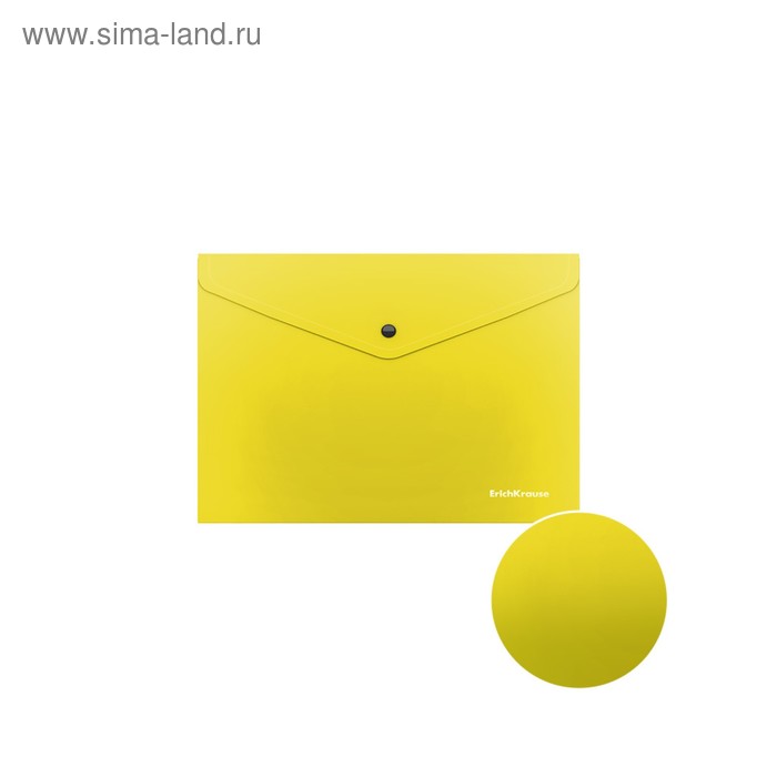 Купить Папка-конверт на кнопке А5+, полупрозрачная, Erich Krause Glossy Neon, микс Папка-конверт на кнопке А5+, полупрозрачная, Erich Krause Glossy Neon, микс