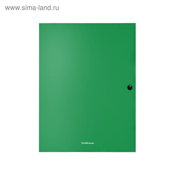 Купить Папка на кнопке А4, 8 мм, зелёная, пластиковая, 3 клапана, Erich Krause, Matt Classic Папка на кнопке А4, 8 мм, зелёная, пластиковая, 3 клапана, Erich Krause, Matt Classic