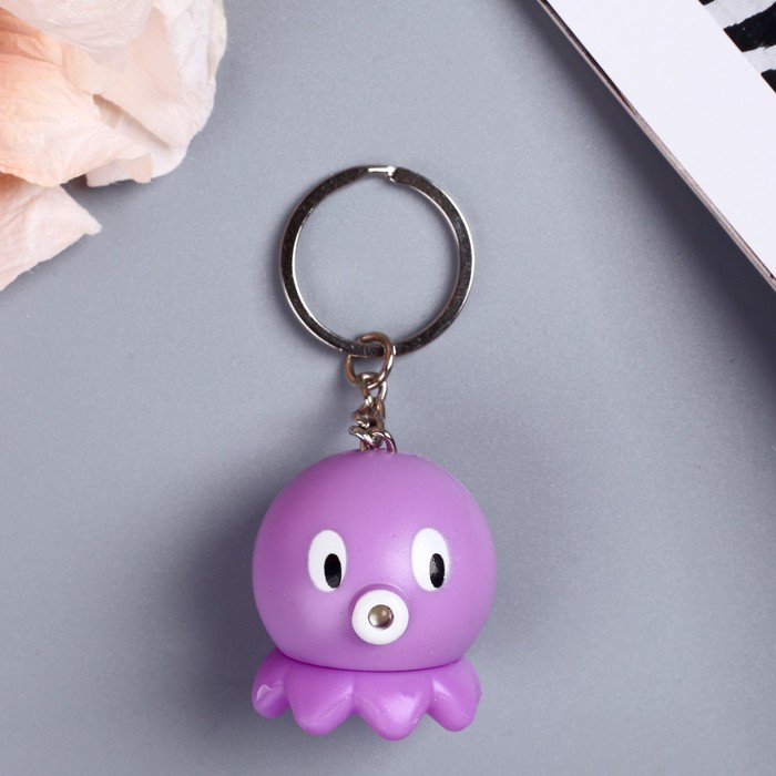 Брелок-кричалка световой "Медуза", цвета МИКС