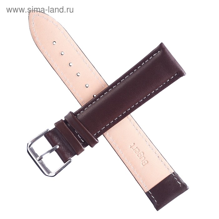 

Ремешок для часов "Bugert" 22 мм, натуральная кожа, l=20 см, коричневый