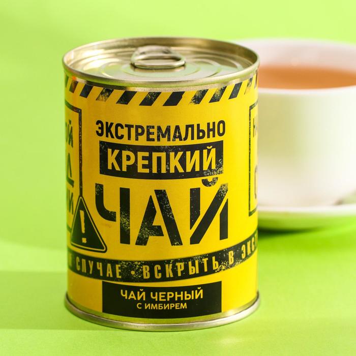 цена Чай чёрный «Экстремально крепкий»: с имбирём, 60 г.