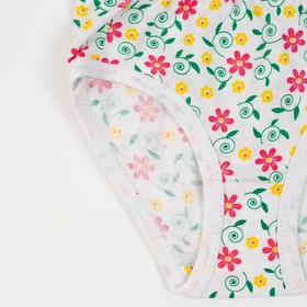 

Трусы для девочки, цвет белый/набивка, рост 92-98 см