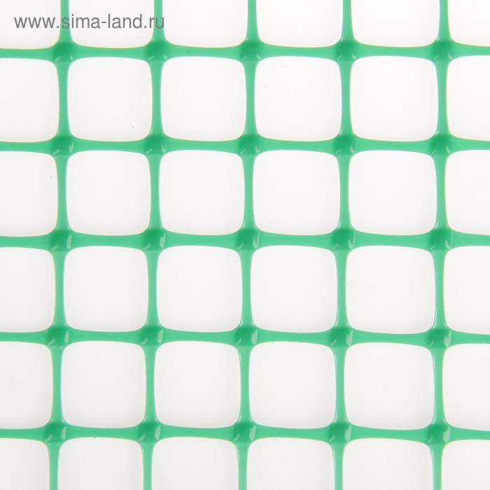 Сетка садовая, 1 × 20 м, ячейка квадрат 2 × 2 см, зелёная