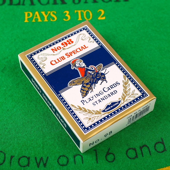 Карты игральные бумажные Club 98, 54 шт пластиковые карты 54 шт poker club премиум