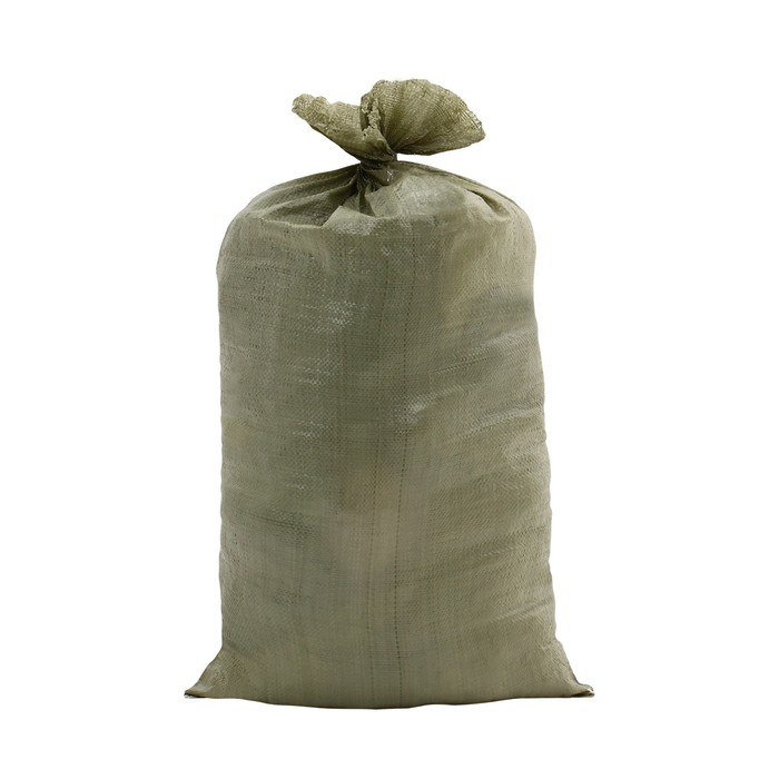 Мешок полипропиленовый, 55 × 105 см, на 50 кг, зелёный