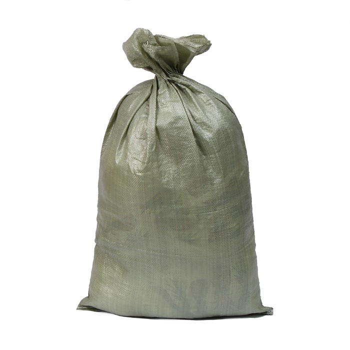 Мешок ПП, 55 × 95 см, на 50 кг, зелёный